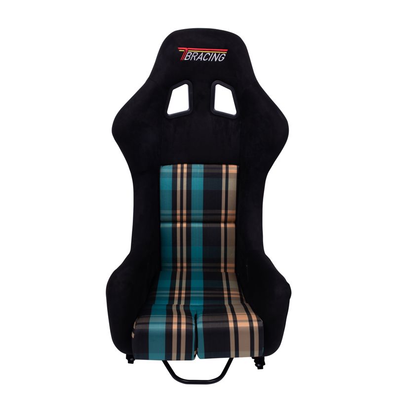 RS-01W Suede Low side Racing Seat Backrest with ergonomic curver